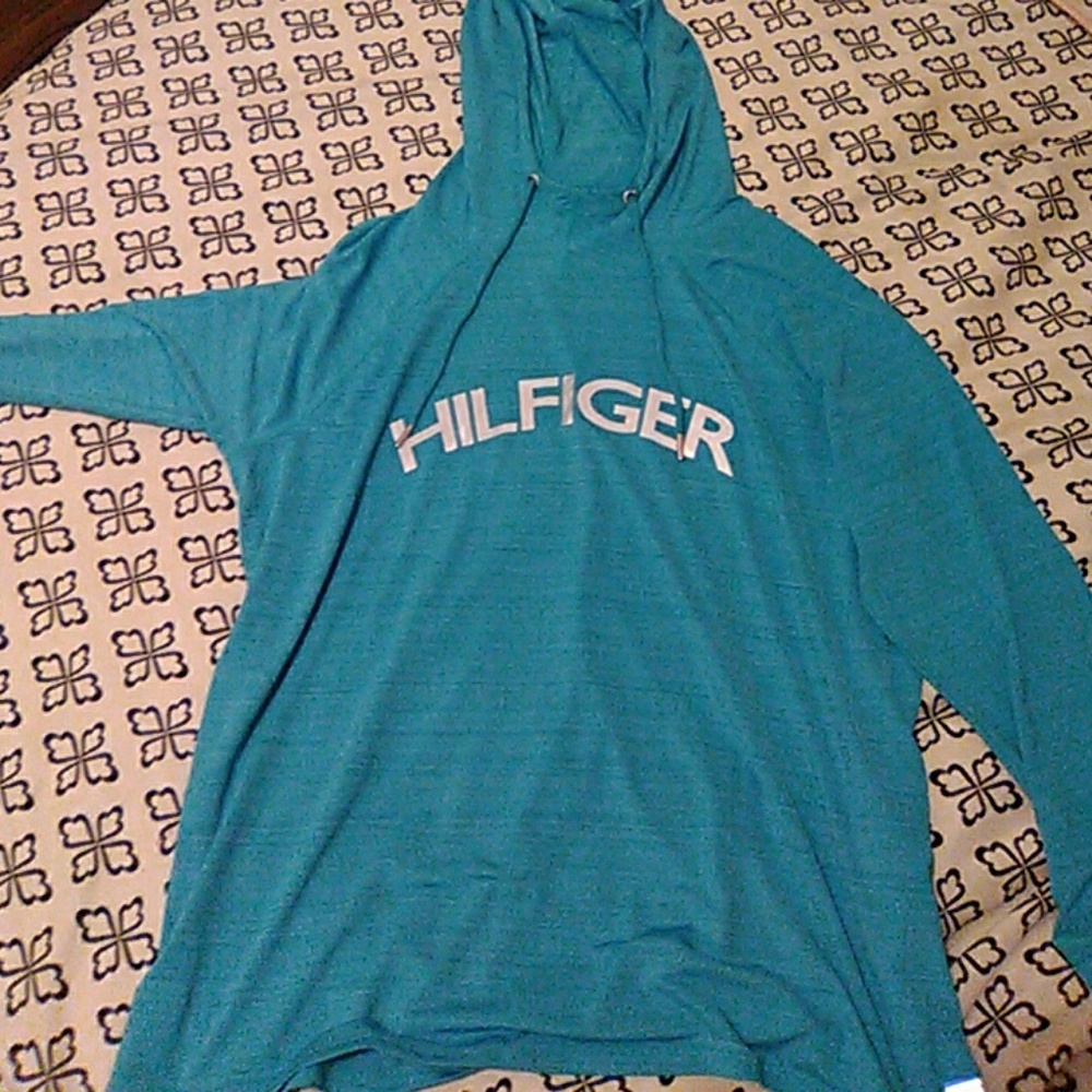 Tommy Hilfiger blue pullover hoodie